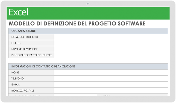 Definizione del progetto software